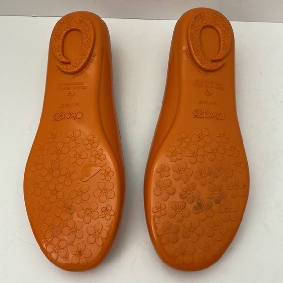 Oka.B orange jelly flats women’s size 7. - Picture 7 of 9